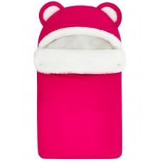 Конверт "Мишка" Pink Меховой Зима 